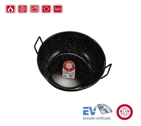 Gryte/ Wok 26cm emaljert